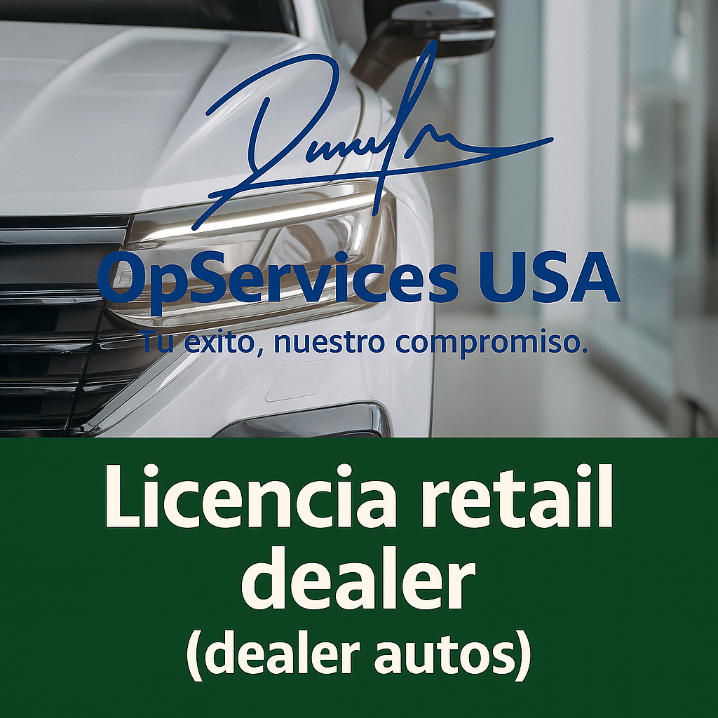 Licencia retail dealer (dealer autos)